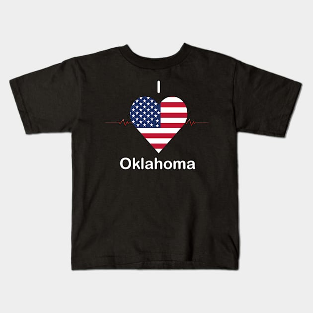 I love Oklahoma Kids T-Shirt by FUNEMPIRE